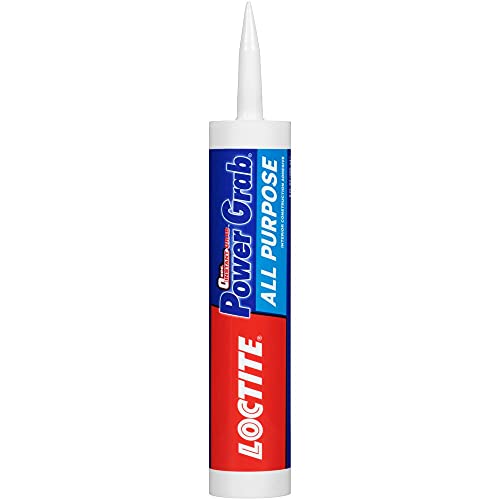 Loctite Power Grab Express All Purpose Construction Adhesive, 9 fl oz Cartridge, 1 Pack - Versatile Construction Glue for Cement, Tile, Wall & More - size: 1 Pack, style: 9 fl oz