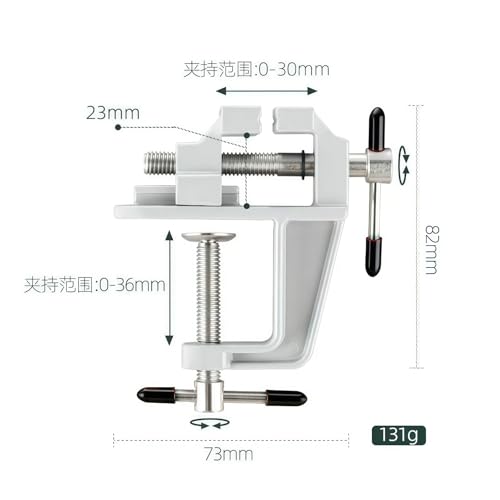 Multi-Functional Aluminum Alloy Bench Vise, Mini Clamp for DIY Jewelry & Electronics Repair, Heavy-Duty Metal Construction Manual Hand Tool for Workbench