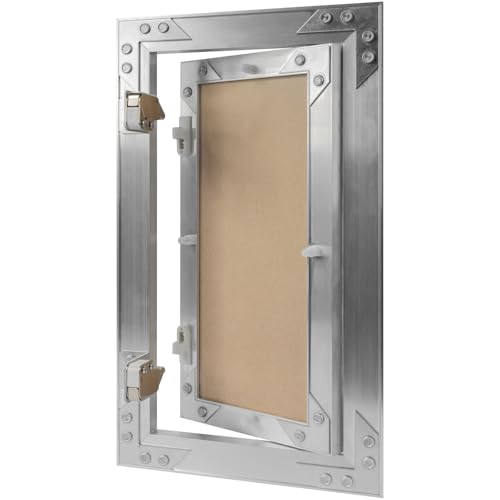 6" x 12" Waterproof Drywall Access Panel, Tileable and Paintable Ceiling and Wall Access Panel for Drywall, Wire Cover for Wall Covering Panels, Push to Open, Flush-Mount Wall Hole Cover - size: 6x12 Inch