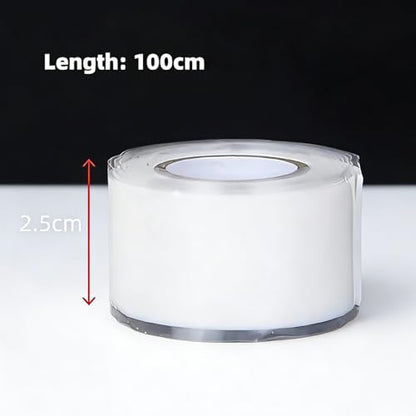 Self-Fusing Tape – Instant Leak Repair Tape for Kitchen, Pipes & Plumbing; Waterproof, Heat-Resistant, Stretchable Silicone Tape for PVC, Glass, Metal & Stone Surfaces