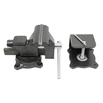 Bench Vise, 4.5"/6" Heavy Duty Cast Iron Workbench Vise with Anvil, 2-in-1 270-Degree Swivel Multipurpose Vise, Table Clamp for Woodworking Drilling, Pipe Cutting, Welding and DIY (4.5in) - size: 4.5in
