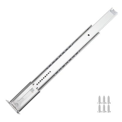 LONTAN 5 Pcs Center Mount Drawer Slides Bottom Mount for Cabinet and Dresser 18 Inch Heavy Duty Drawer Rails 12.35" Extension Glide Track - size: 18 Inch