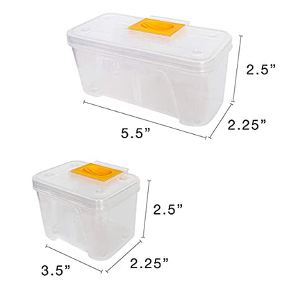Hardware Tackle Box storage with Patented Removable Compartment Organizer and Reversible Carrying Case for Screws, Nuts and Bolts, WVE9420