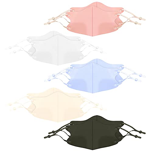 10PCS Colorful Adjustable Face Mask Covers with Elastic Ear Loop Cover Full Face Anti-Dust, Unisex, Washable, Breathable, and Reusable (Kids Adjustable Colorful) - style: Unisex,lightweight,comfortable,colorful