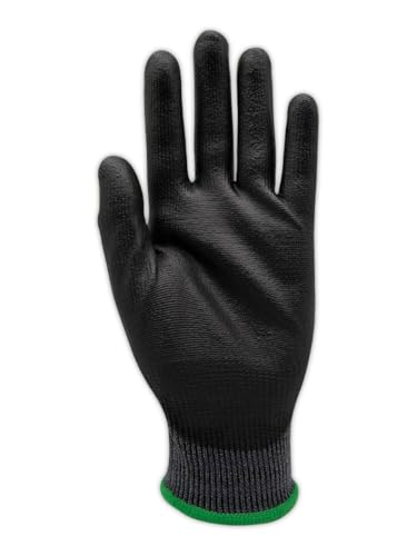 MAGID D-ROC ANSI A4 18-Gauge Hyperon PU Coated Palm Work Gloves, 1 Pair, Size 10/XL, GPD584 - size: 10/XL, style: 144 Pair