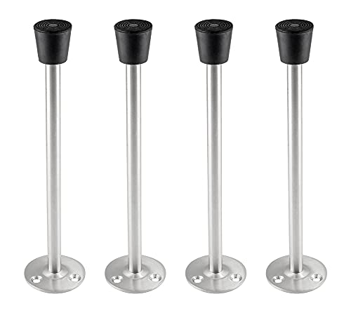 2 Pack Stainless Steel Heavy Duty Door Stop 7.87" Wall Mounted Door Stopper with Rubber Tip Design Mute for Wall and Door Protection, 7.87" / 200mm - size: 7.87"/200mm