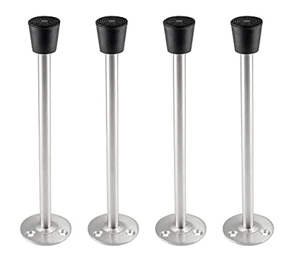 2 Pack Stainless Steel Heavy Duty Door Stop 7.87" Wall Mounted Door Stopper with Rubber Tip Design Mute for Wall and Door Protection, 7.87" / 200mm - size: 7.87"/200mm
