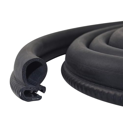 Storystore Automotive Door Weather Stripping 11Ft Car Door Rubber Edge Trim Seal Strip Gasket with Side Car Door Seal for Car Bus Camper Boat RV Truck Doors - size: 11Ft