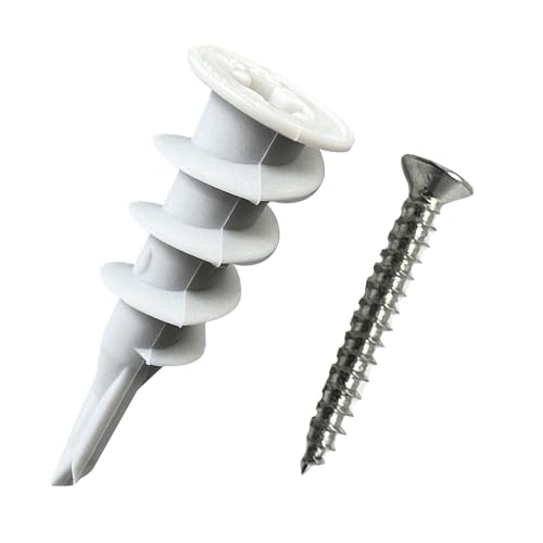 Dicio Wall Anchors for Drywall Heavy Duty and Screws Kit 180 pcs self Drilling sheetrock Anchors for Drywall for TV Wall Mount and Picture Hanging - color: 180 PCS