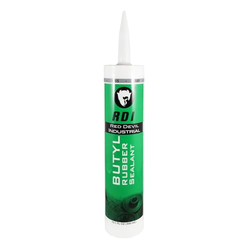 Red Devil 0697GI RD Pro Butyl Rubber Sealant – High-Performance Industrial-Grade Sealant for Outdoor & Below-Grade Applications, Paintable, Excellent Adhesion, 10.1 oz Cartridge, Gray - color: Gray, size: 1 Pack
