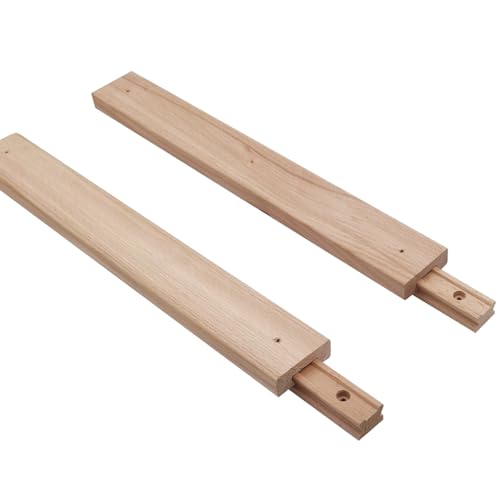 Wooden Drawer Slides 15-3/4 Inches Classic Wood Center Guide Track (15-3/4'' Pack of 2) - size: 15-3/4'' Pack of 2