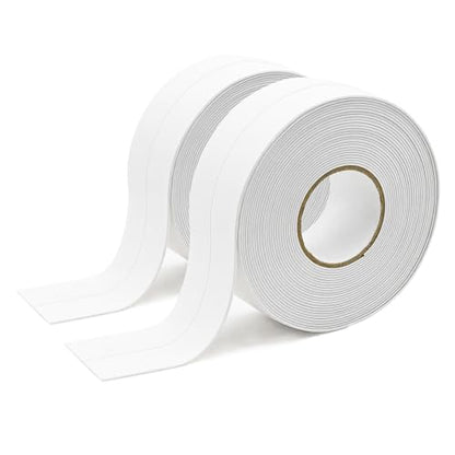 Caulk Tape Self Adhesive,Easy to Install Caulking Tape for Bathroom Peel & Stick Caulking Strip Floor Tile Wallpaper Toilet Tub Shower Wall Trim,Waterproof Caulking Sealing Tape for Bathroom,Toilet
