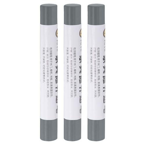 uxcell Furniture Repair Crayons, 3Pcs - Wood Wax Filler Stick, Furniture Markers Touch Up - for Scratches Holes Tables Desks Wooden Floors Cover Ups, Smoky Grey - color: Smoky Grey