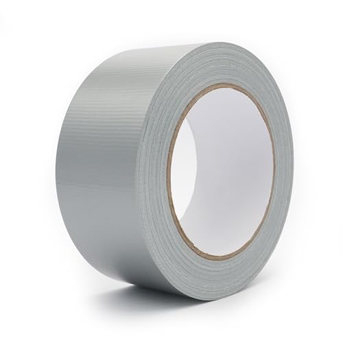 Heavy Duty Duct Tape 2 Inch X 33 Yards, 8.5 Mil Thickness, Multi Purpose Silver Grey Duct Tape, No Residue, Waterproof and Tear by Hand - for Repairs, Industrial, Professional Use - color: Silver, size: 2 Inch X 33 Yards