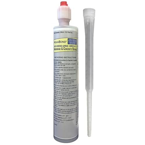 Multipurpose Bonding Epoxy | Concrete Crack Repair Glue | Concrete Anchor | High Strength Construction Adhesive | Epoxy for Cement, Wood, Metal and Glass (280 ML)