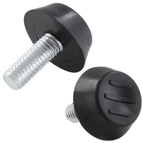 Zorfeter 30 Pcs Screw in Threaded Furniture Adjustable Levelers, M6 Leveling Feet Patio Furniture Glide Leveling Feet for Table, Chair, Furniture Legs (M6 x 15mm) - size: M6 x 15mm