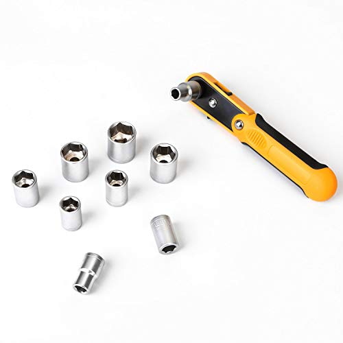 DEKOPRO 100 Piece Tool Set,General Household Hand Tool Kit,with Plastic Toolbox Storage Case for Handyman,Home Maintenance