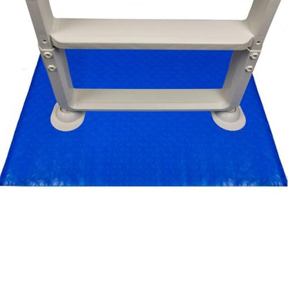 Aqua Select 36 in. x 36 in. Swimming Pool Ladder Mat or Pool Step Pad | Protect Your Vinyl Pool Liner | Cushion Between Ladder or Step and Pool Liner | Blue | Steps NOT Included - size: 36" x 36"