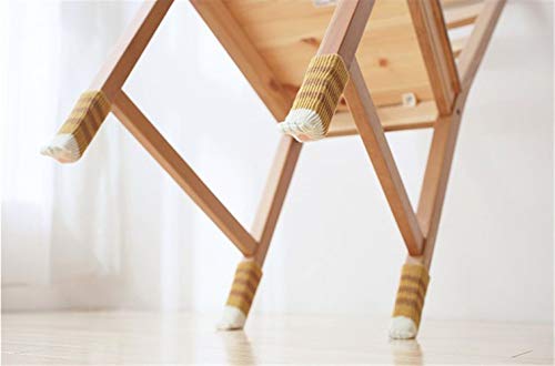 Ulalaza 32Pcs Chair Leg Floor Protectors Knitted Furniture Feet Non-Slip Wear-Resistant Noise-Reducing Chair Covers Caps Set (Style 1-cat paw) - color: Style 1-cat Paw
