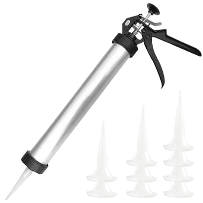 Sausage Caulking Gun, Caulking Tool Gun, 20 Oz Sausage Guns, Soft and Hard Glue with 10 Nozzles Adhesive Sealant Tool Kit Guns Household Tools, Caulk