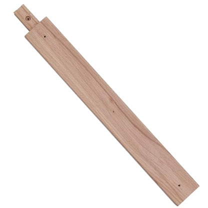 Wooden Drawer Slides 40cm Classic Wood Center Guide Track (15-3/4'') (Pack of 2) - size: 15-3/4'' (Pack of 2)