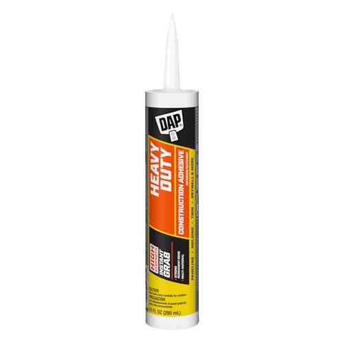 DAP Heavy Duty Construction Adhesive, White, 10 oz (7079827509)