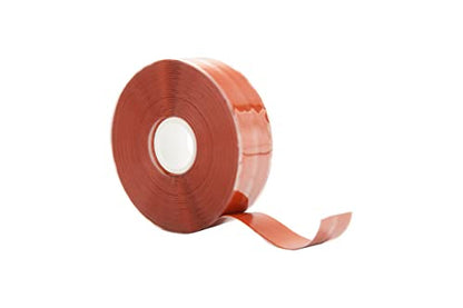 1" x 36' Red Self-Fusing Silicone Tape, Hose Repair Wrap, Heavy Duty and Leak Proof Rubber Hose Tape for Gym Equipment Hose Emergency Repair (0.5mm in Thickness) - color: Red, size: 1-Inch x 36-Feet