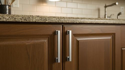 Alzassbg 10 Pack Brushed Satin Nickel Cabinet Pulls, 3-3/4 Inch(96mm) Hole Centers Kitchen Cabinet Handles for Cabinets and Drawers AL3061SN - color: Brushed Satin Nickel, size: 3-3/4" Hole Center