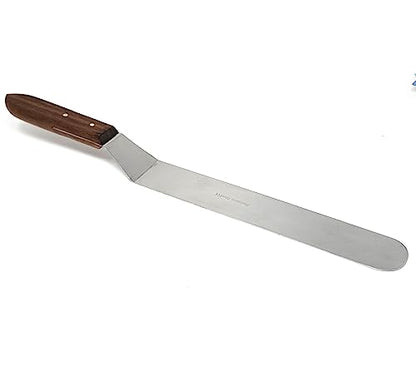 A2Z Scilab Brand Engineering Classic Offset Caulk Tooling Spatula, Stainless Steel (12 Inch Long Offset Blade) - style: 12 Inch Long Offset Blade