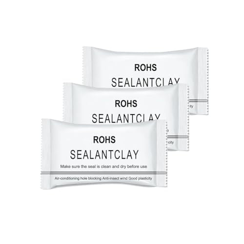 3 Pack Waterproof Sealant Mastic, Sealing Mastic Quick Mending Mud For Air Conditioning Repair, Wall Hole Filler Putty For Wall Holes Repair Sealant Clay - size: 3 pack