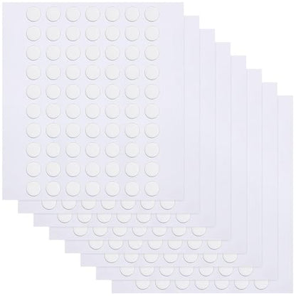 JANYUN 560Pcs Double Sided Sticky Clear Dots Stickers Removable Round Putty Sticky Tack No Trace Sticky Putty Waterproof Small Stickers for Festival Decoration (6mm, 560) - size: 6mm Round 560pcs