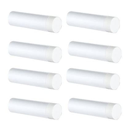 JQK Door Stopper, 2-7/8 Inch 304 Stainless Steel Sound Dampening Door Stop Bumper Wall Protetor 8 Pack, White, DSB2-WH-P8 - color: White