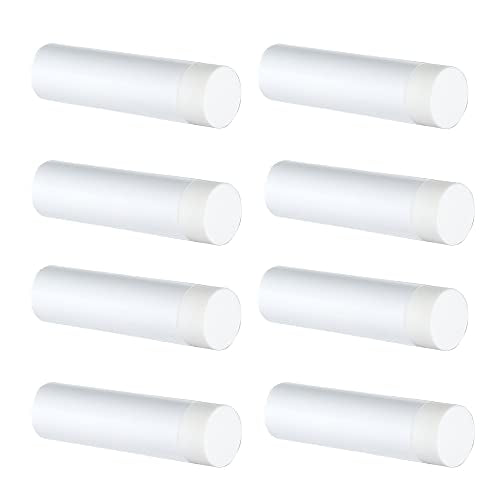 JQK Door Stopper, 2-7/8 Inch 304 Stainless Steel Sound Dampening Door Stop Bumper Wall Protetor 8 Pack, White, DSB2-WH-P8 - color: White