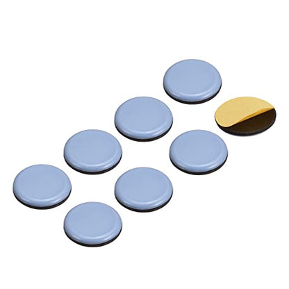 uxcell 1 1/2-Inch Round PTFE Furniture Sliders, Adhesive Self Stick for Wood Floors, Ceramic Tile and Carpeting 8pcs - size: 1 1/2-inch