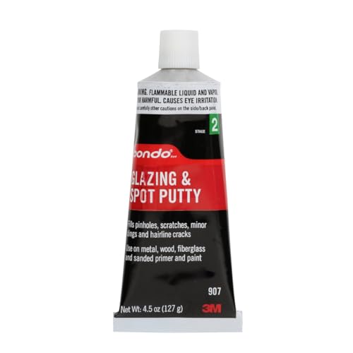 Bondo Glazing and Spot Putty, Fills Pinholes, Scratches, Minor Dings & Hairline Cracks, 4.5 oz, 1 Tube - size: 1 Pack