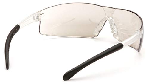 Pyramex Provoq Safety Eyewear Blue Mirror Lens Black Temples - color: Black