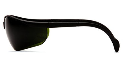 Pyramex Venture II Safety Eyewear, Indoor/Outdoor Mirror Anti-Fog Lens - color: Black Frame