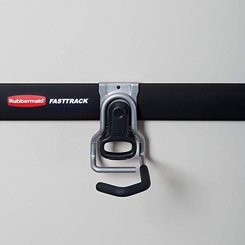 Rubbermaid Fasttrack Heavy-Duty Universal Garage Bicycle Storage Vertical Hanging Wall Hook Bike Rack for Bicycles up to 50 Pounds (4 Pack)