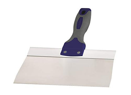Warner 8" ProGrip Stainless Steel Drywall Taping Knife, Soft Grip Handle, 10918 - size: 8", style: Stainless Steel