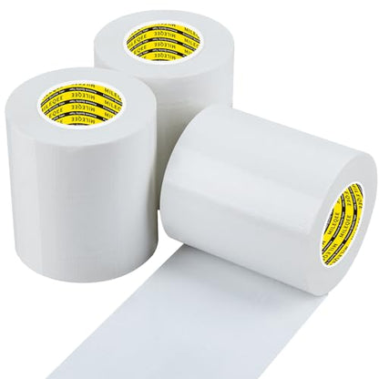 3Pack Duct Tape Heavy Duty Single Sided, Strong Adhesive High Strength, Waterproof Mesh Tape for Indoor Outdoor Repairing Sealing Bonding, Easy Use Hand Tearable, 3.15 Inch x 33 Feet, White - size: 3 Pack x 3.15″ x 33 FT