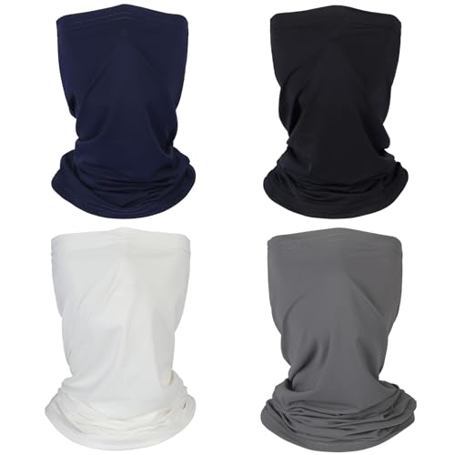 Mandydov Summer Cooling Neck Gaiter Face Mask Breathable Balaclava, UV Protection Wind Dust Proof Face Cover Scarf - color: Combo 2