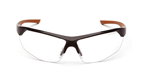 Carhartt-CHB1110DT Braswell Anti-Fog Safety Glasses Eye Protection, Black Frame, Clear Lens - color: Clear Anti-fog Lens/ Black Frame