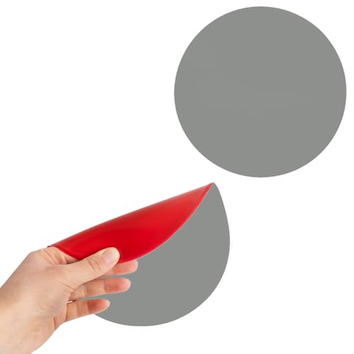 RUBBER BOND 2-Pack Ceiling Cover Plate Wall Hole Cover - 7-inch Round Self-Adhesive Plate for Ceilings or Wall - Gray - color: Grey