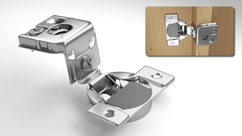Berta 2-Pack, 1 inch Overlay Soft Closing Face Frame Cabinet Hinges, 105 Degree 6-Ways 3-Cam Adjustment Concealed Kitchen Cabinet Door Hinges with Screws (1 inch, 2 Pieces) - size: 1 In. Overlay | 2 Pieces
