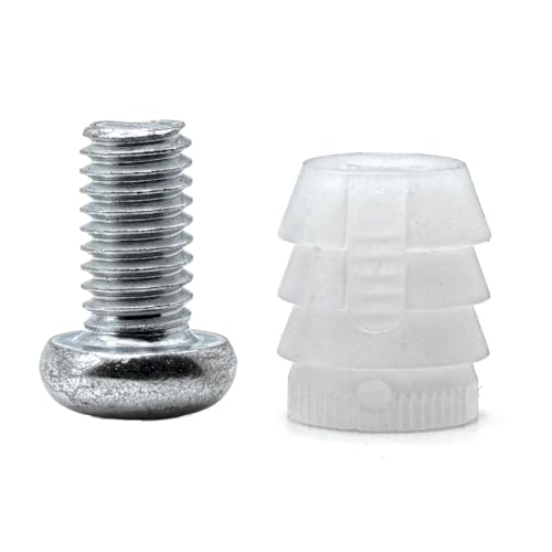ReplacementScrews Plastic Sleeve and Screw Compatible with IKEA Part 102267 & 105163 (Pack of 8)