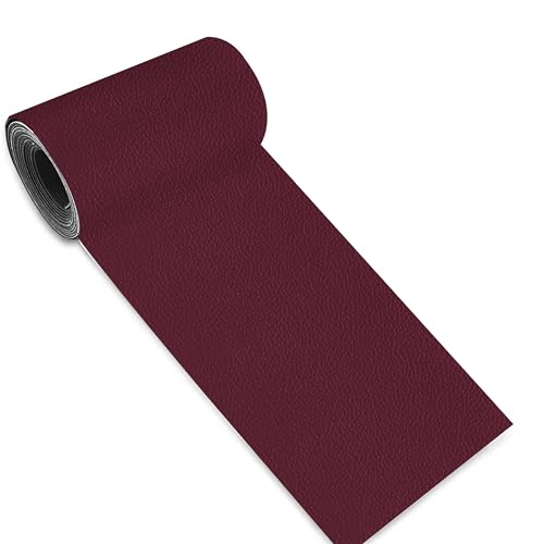 Leather Repair Patch Tape,3.9 x 63 Inches Self Adhesive Leather Patches for Furniture,Vinyl Repair Kit for Car Seat,Couches,Sofas,Office Chairs,Burgundy - color: Burgundy, size: 3.9*63inch