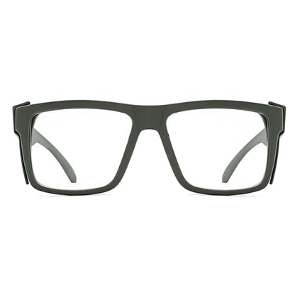 UV400 Bluelight Transition Photochromic Safety Glases Anti Scratch and Impact Resistant,Meets ANSI Z87.1 Standard - color: Military Green