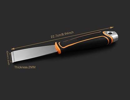 ROLLINGDOG 1.5 Inch Stiff Putty Knife - Stainless Steel Chisel Paint Scraper Tool for Wallpaper Stripping - color: 1.5" Putty Knife