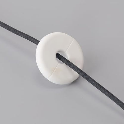 2Pcs Wall Hole Cover Cable Grommet for Ethernet Cable Wall Pass Through Routing Kit Accessories, Compatible with Cables up to 10mm Diameter and 1 Inch Wall Holes