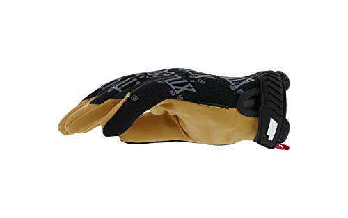 Mechanix Wear Material4x Original Gloves - Abrasion Resistant Gloves for Protecting Hands - Durable Synthetic Leather - Breathable - Comfort Fit - Machine Washable - Brown/Black - Large - size: Large